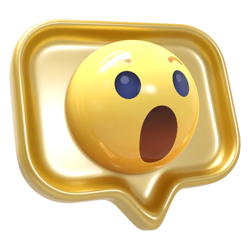 emoji sorpresa 3d